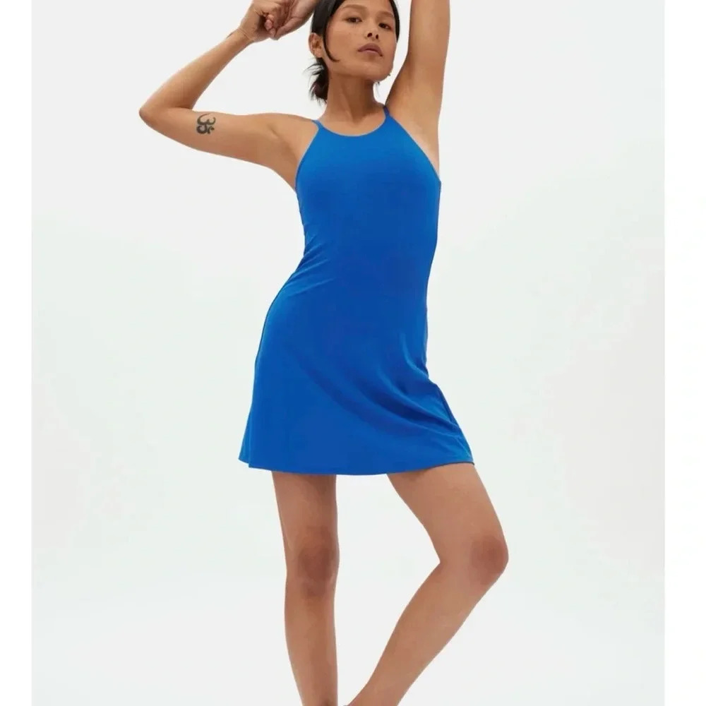 Girlfriend Collective Blue Dress